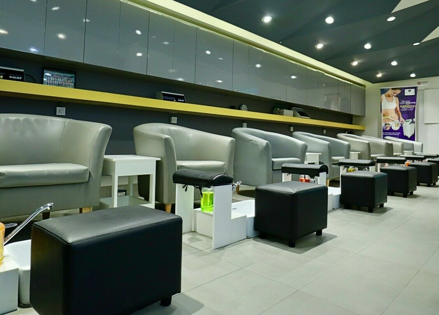 Luxurious pedicure stations at Sasha Beauty Salon Jumeirah Branch - SJB, Dubai, Dubai, AE.
