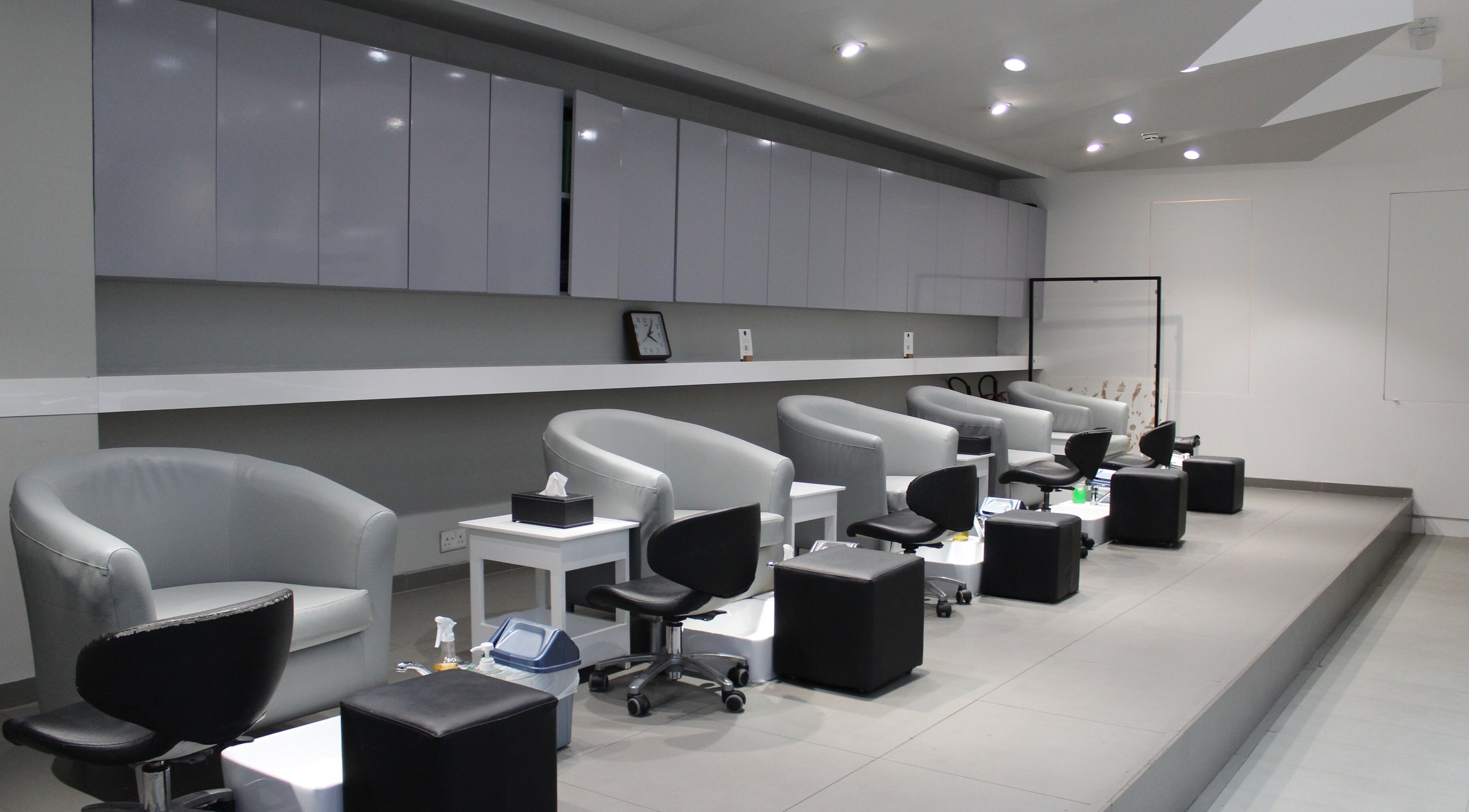 Modern pedicure area at Sasha Beauty Salon Wafi Branch - SWB, Dubai, Dubai, AE.