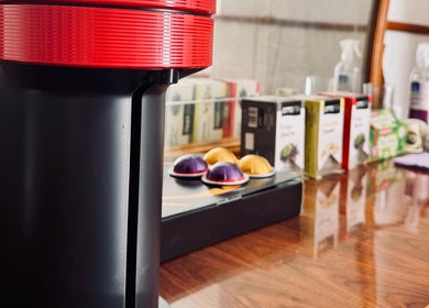 Máquina de café en Fisioterapia, Quiromasaje y Nutrición Sandra Alcaraz, San Pedro Del Pinatar, Región De Murcia, ES.