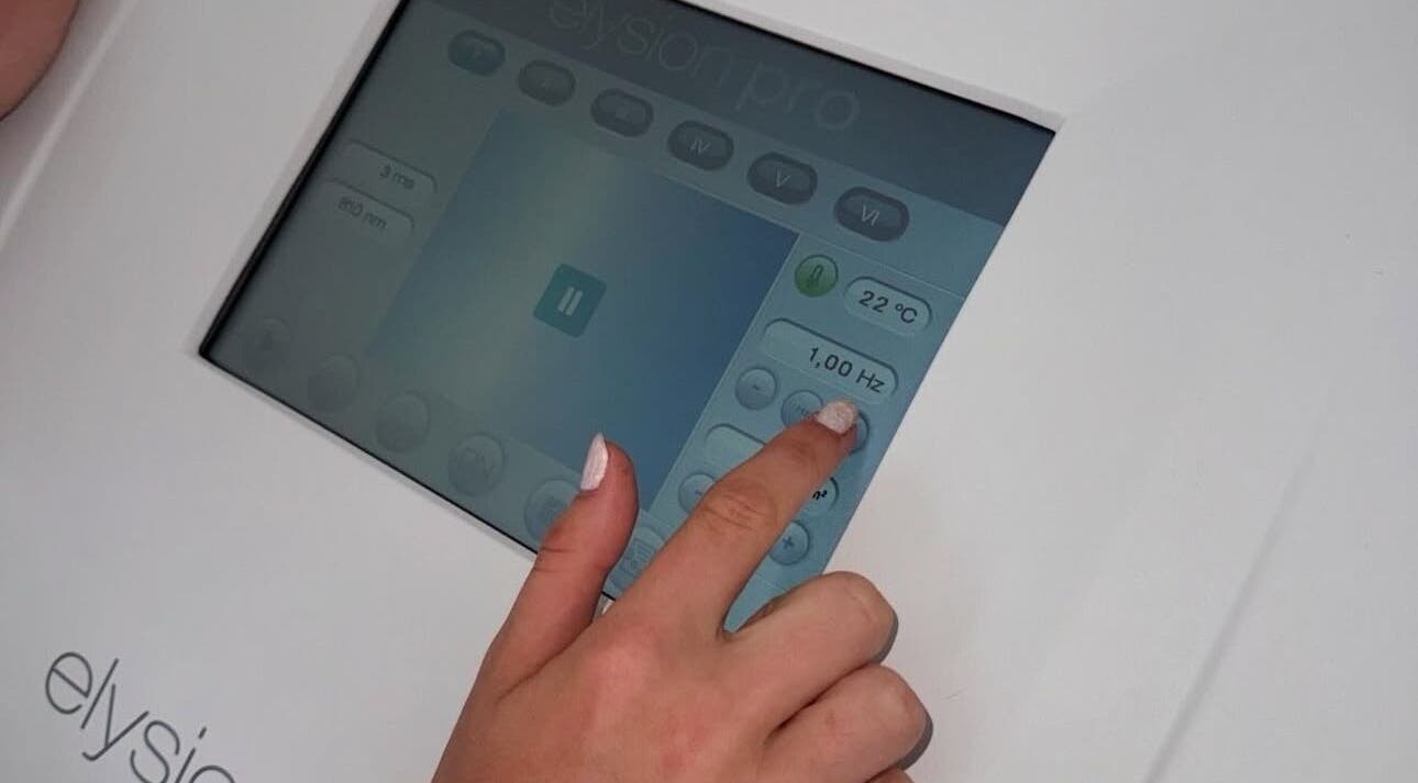 Laser control panel at Southern Laser Carterton, Carterton, England, GB, displaying settings.