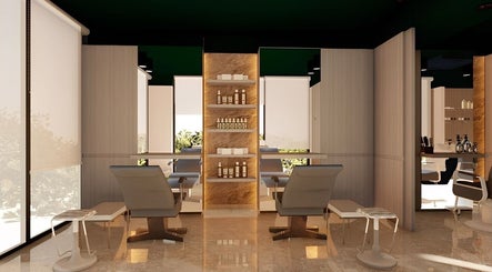 Modern styling chairs and shelves at Tónko Beauty space, Amman, Amman Governorate, JO.