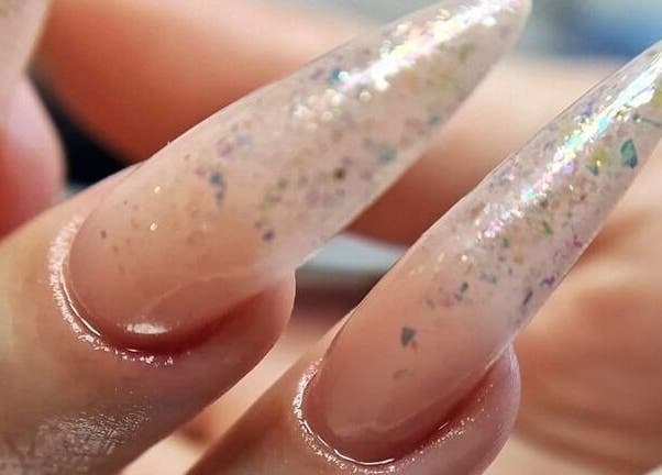 Uñas con diseño de brillo en Ana Gimeno Nails, Benimodo, Comunidad Valenciana, ES.