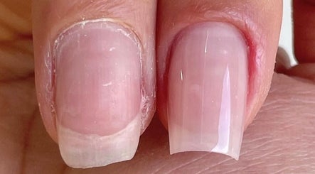 Close-up of manicured nails at Special Nails Clinic, Deerfield Beach, Florida, US.