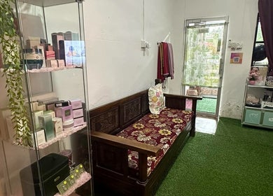 Cozy seating and products at Fit Hijama, Johor, Johor, MY. Experience wellness and relaxation in a peaceful setting.