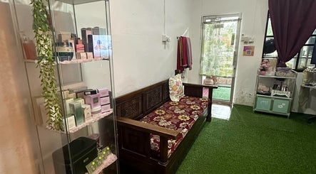 Cozy seating and products at Fit Hijama, Johor, Johor, MY. Experience wellness and relaxation in a peaceful setting.
