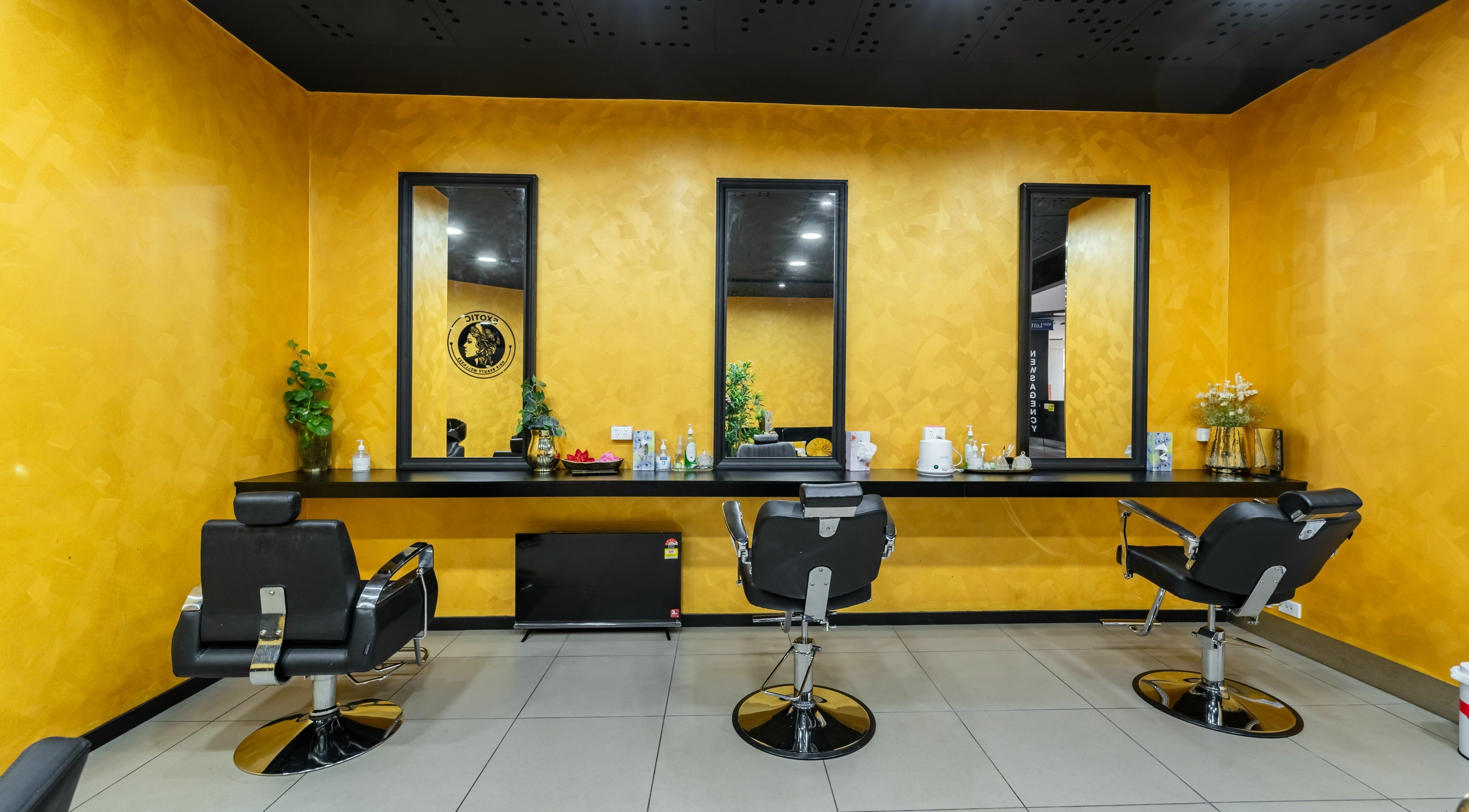 Elegant salon interior at Exotic Indian Beauty - Castle Tower, Castle Hill, New South Wales, AU.