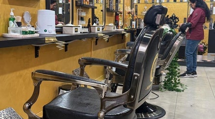 Chic salon setup at Exotic Indian Beauty - Flushcombe Rd, Blacktown. Sleek chairs and styling area in Blacktown, NSW, AU.