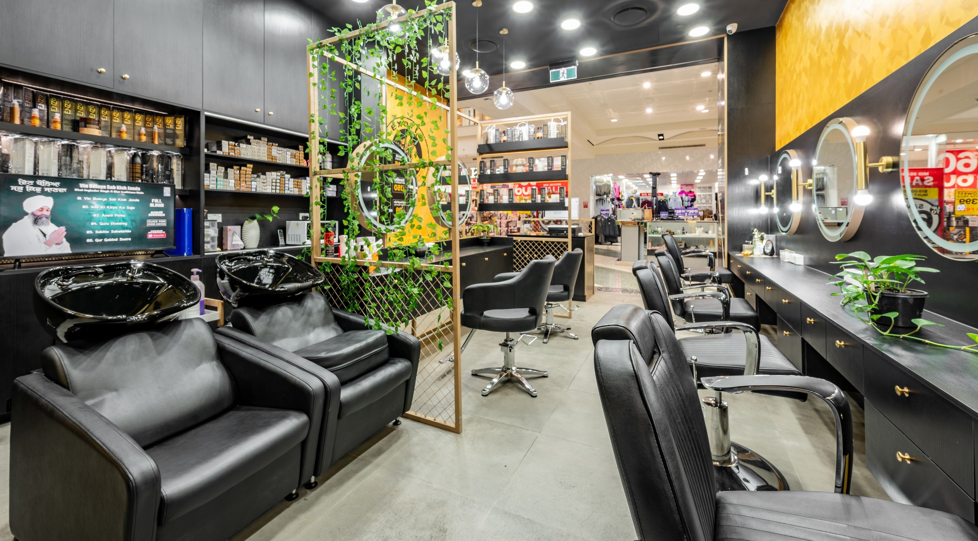 Modern salon interior at Exotic Indian Beauty - Westfield Hornsby, Hornsby, New South Wales, AU.