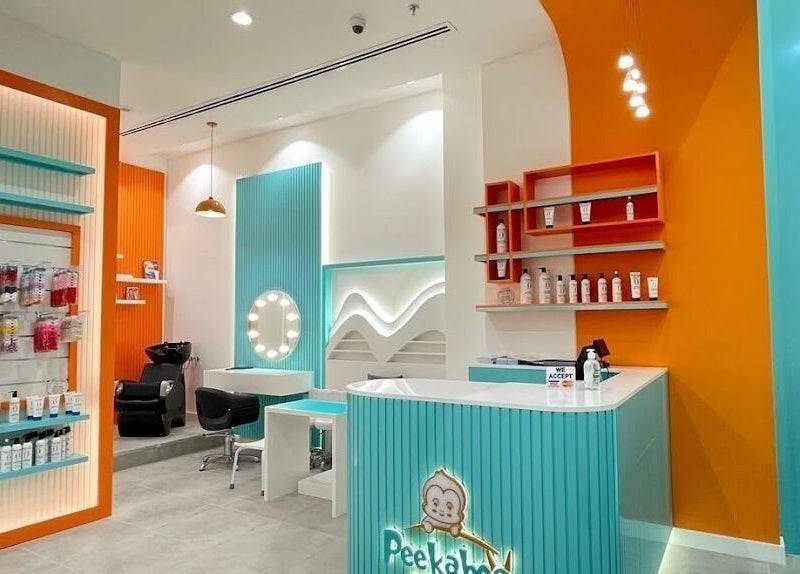Peekaboo Kids Salon Mall Of Oman in مسقط, محافظة مسقط, OM features a colorful and inviting interior design.