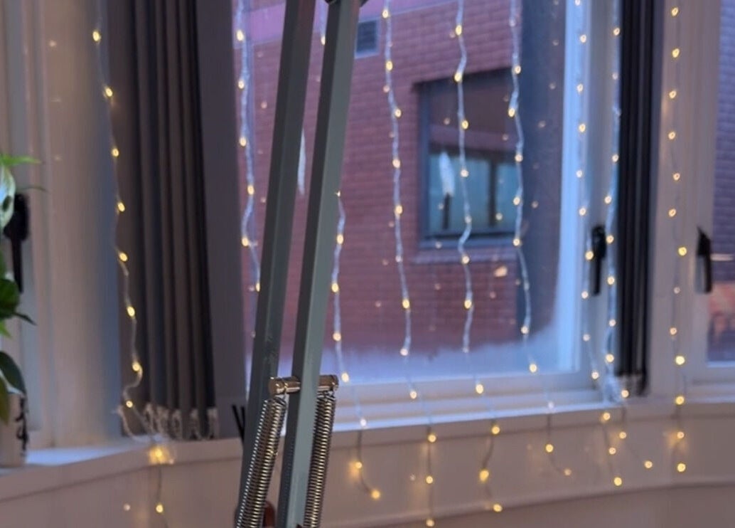 Calm ambiance with soft lights at Ella Bish Nails, Glasgow, Scotland, GB.