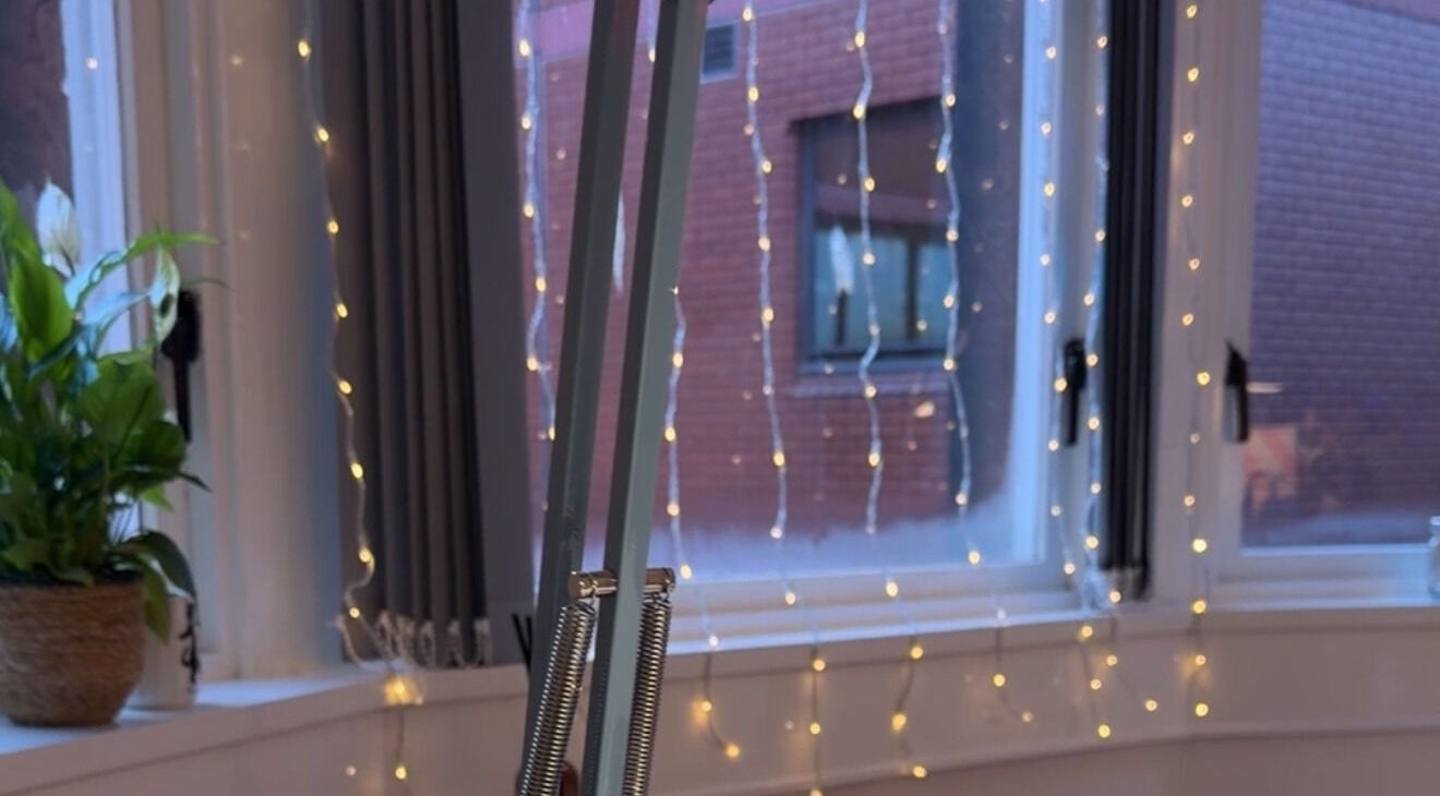 Calm ambiance with soft lights at Ella Bish Nails, Glasgow, Scotland, GB.