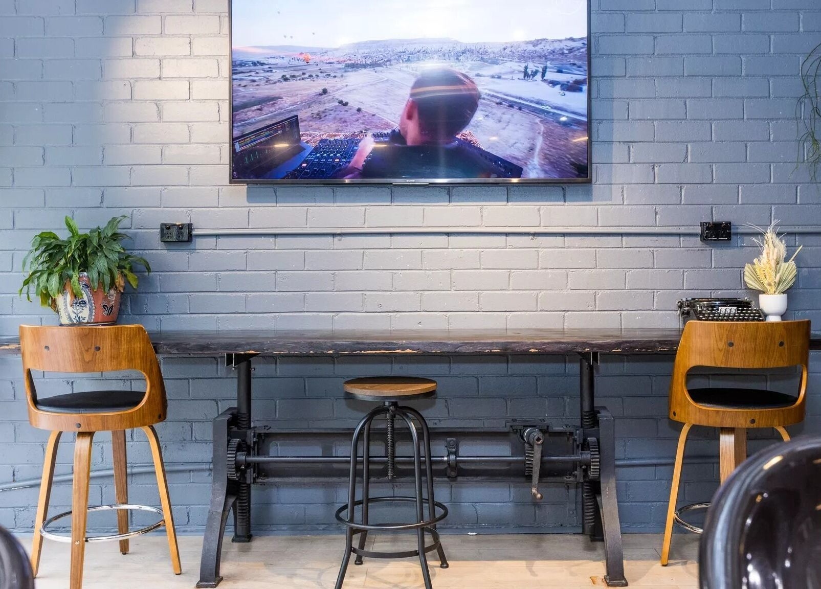 Trendy workspace interior at Evoke Hair Salon Rosebery, featuring modern chairs and decor in Rosebery, New South Wales, AU.