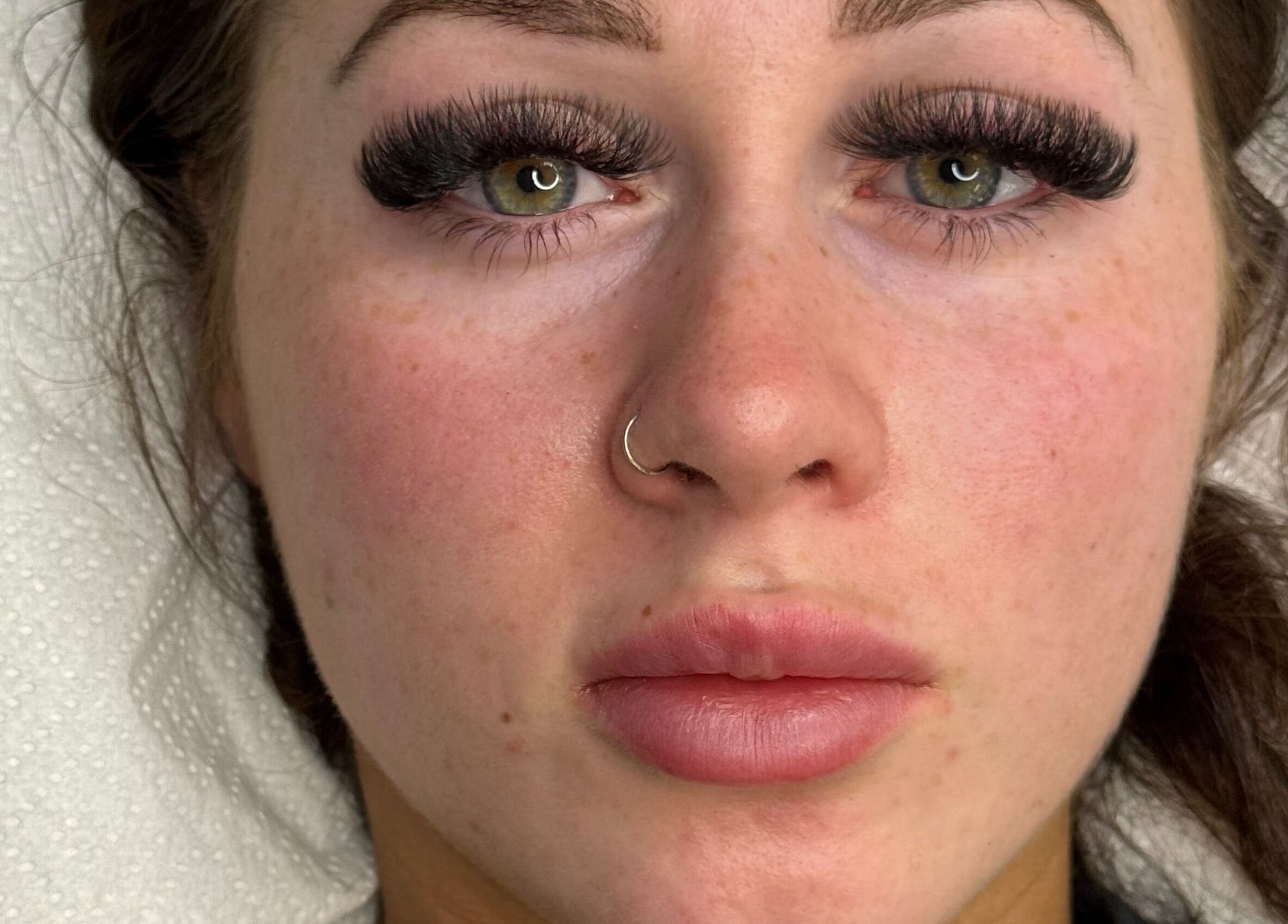 Close-up of eyelash extensions at Beauty By Bonni in Melbourne, Victoria, AU showcasing detailed lash work.