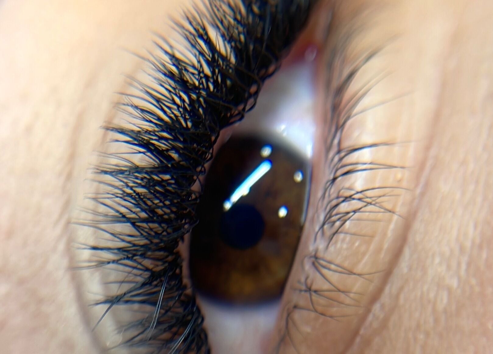 Close-up de pestanas longas em Authentic Beauty, São João Da Madeira, Aveiro, PT.