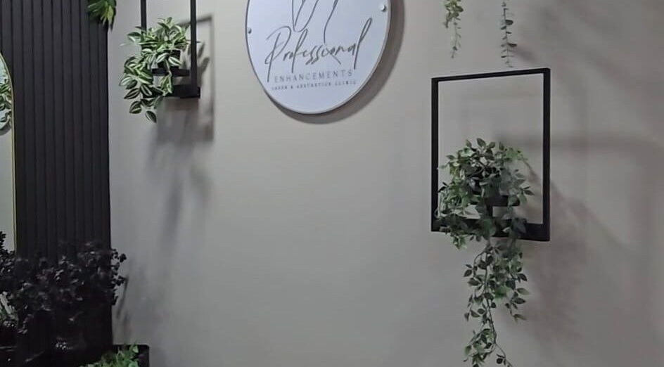 Modern decor with hanging plants at Professional Enhancements, Lytham St Annes, England, GB.