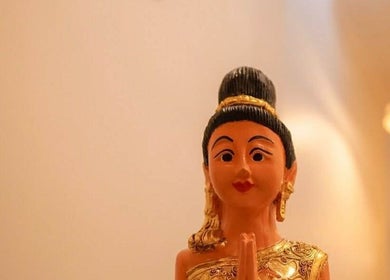 Ornate Thai figurine at Elegant Thai Massage, Hair Spa and Foot Spa, Melbourne, Victoria, AU.
