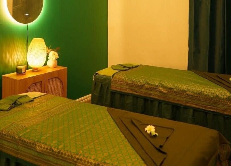 Peaceful massage room at Elegant Thai Massage, Hair Spa and Foot Spa, Melbourne, Victoria, AU.