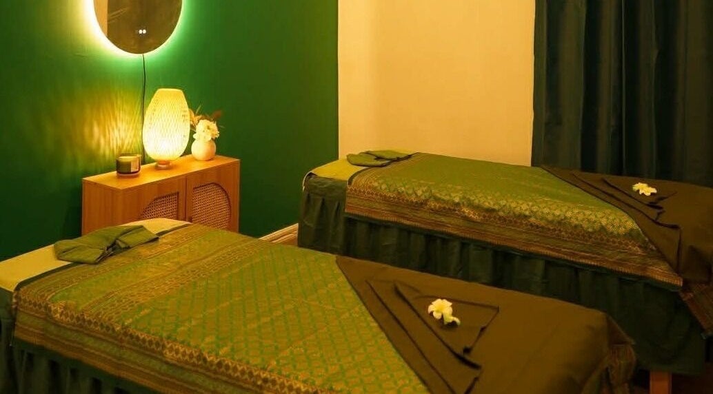 Peaceful massage room at Elegant Thai Massage, Hair Spa and Foot Spa, Melbourne, Victoria, AU.