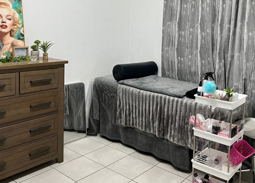 Elegant beauty treatment room at Get It Bae Cpt, Cape Town, Western Cape, ZA, featuring plush furnishings and decor.