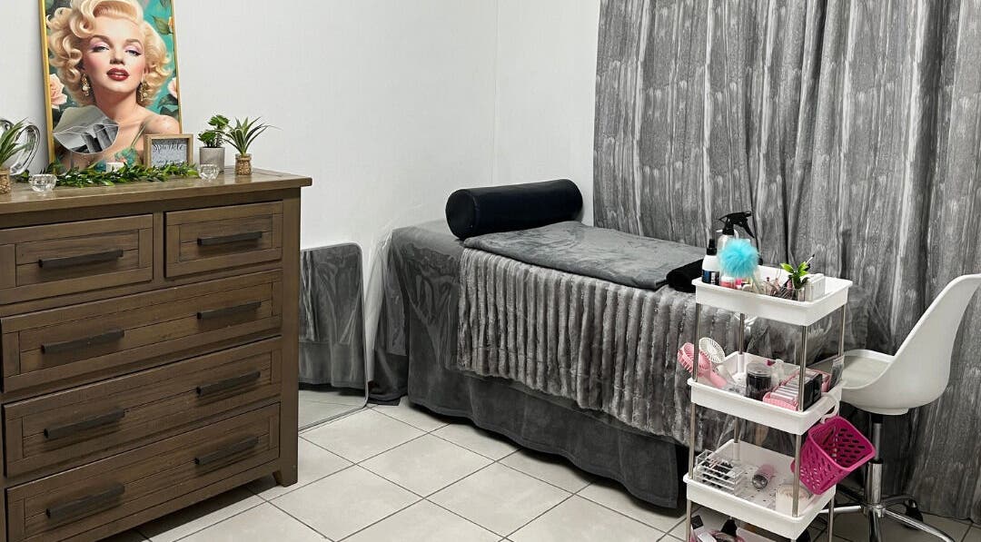 Elegant beauty treatment room at Get It Bae Cpt, Cape Town, Western Cape, ZA, featuring plush furnishings and decor.