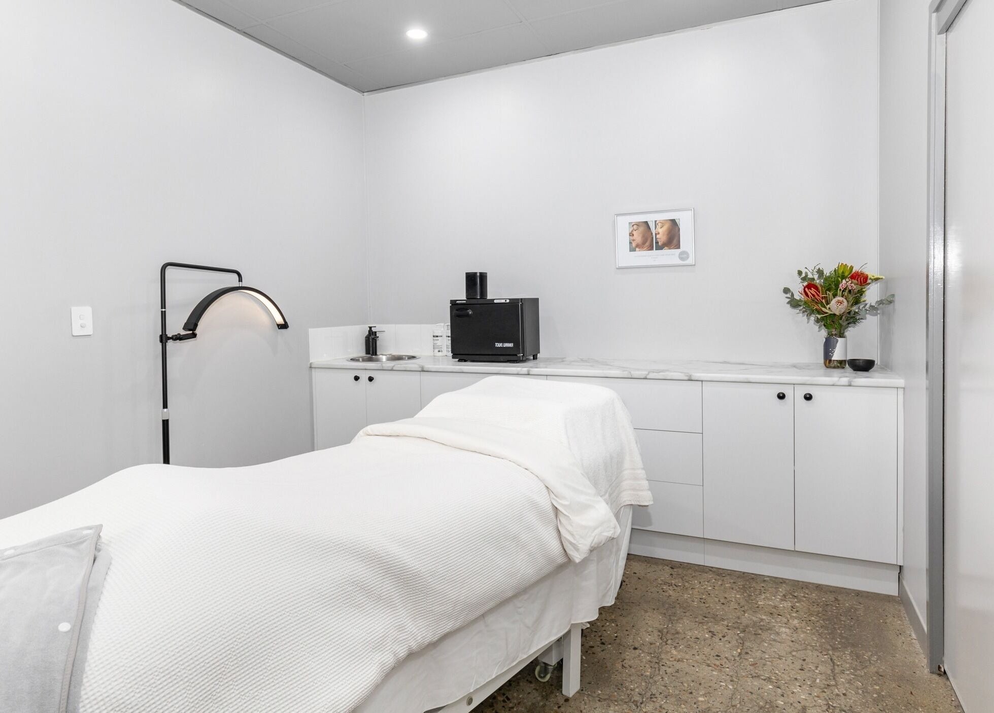 Relaxing treatment room at Skin at Bardon, Bardon, Queensland, AU with luxurious decor and soothing ambiance.