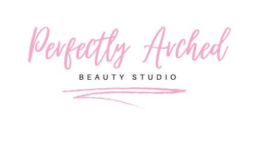 Logo of Perfectly Arched Beauty Studio in Byford, Western Australia, AU, featuring stylish pink text.