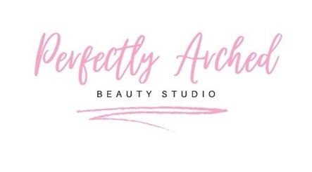 Perfectly Arched beauty studio logo in pink, Byford, Western Australia, AU.
