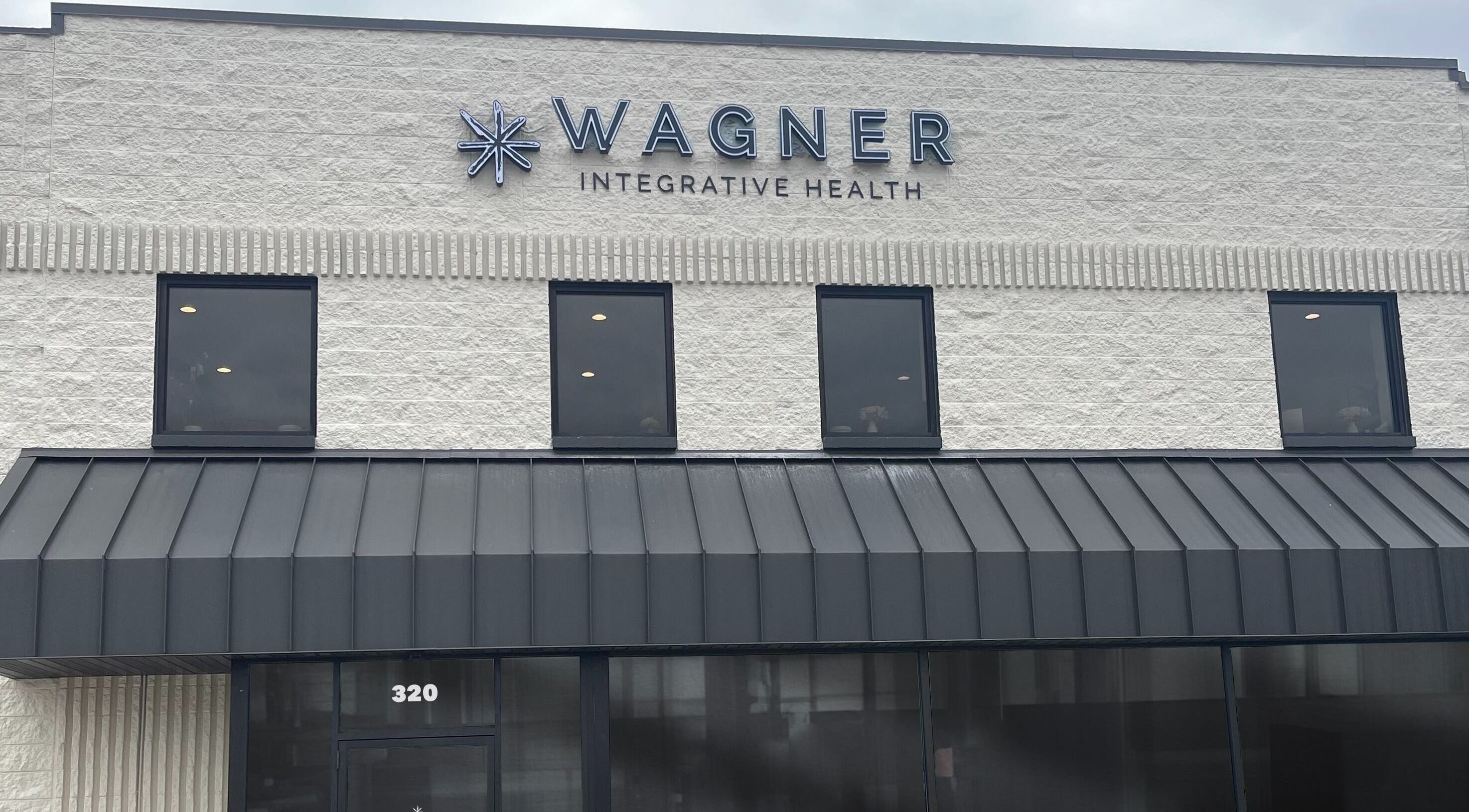 Exterior of Wagner Aesthetic Studio in De Pere, Wisconsin, US showcasing modern architecture.