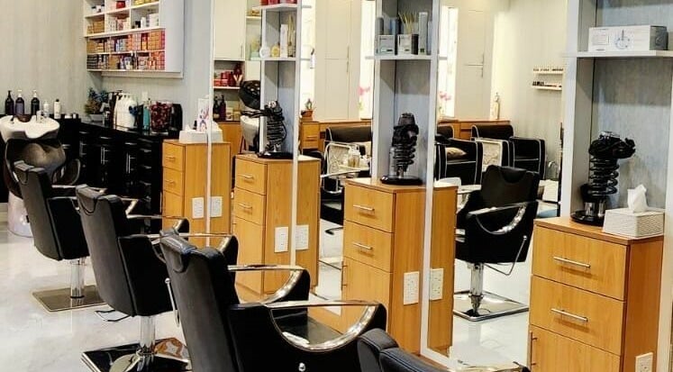 Sleek salon chairs at Nail Concepts Jumeirah, Dubai, Dubai, AE, showcasing a modern beauty setup.