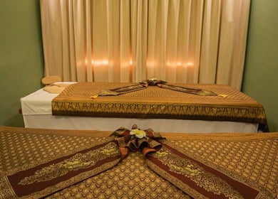 Elegant massage tables at Thai London Therapy Marrakesh, Marrakech, Marrakech-safi, MA offer relaxing ambiance.