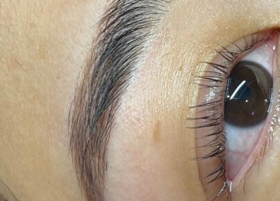 Close-up of expertly shaped eyebrow at Classy Lash And Beauty Studio, Christchurch, Canterbury, NZ.