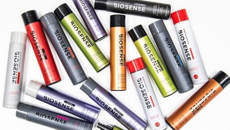 Diverse Biosense hair products at Lydenburg Salon, Mashishing, Mpumalanga, ZA.