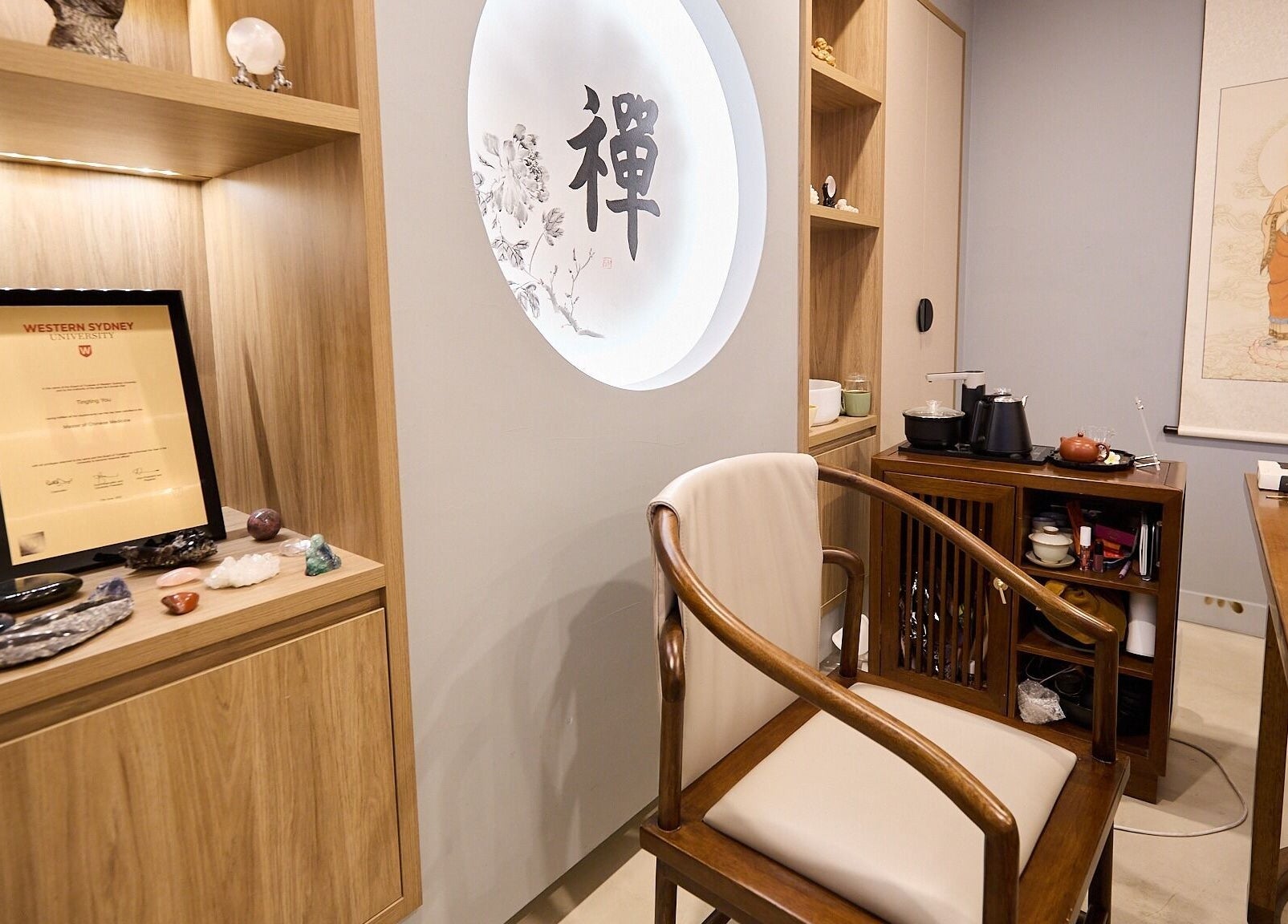 Peaceful interior of Lumiere Spa and Wellness in Haymarket, New South Wales, AU, featuring serene decor and Zen ambiance.