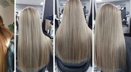 Sleek blonde hair at Carla Wernars Hairdressing in Alberton, Gauteng, ZA, showcasing expert styling.