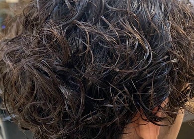 Freshly styled curly hair at VIP Healthy Hair, Muang Pattaya, Chon Buri, TH.