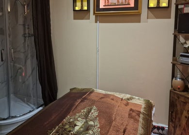 Tranquil massage room at Wandee Thai Massage LTD, Staines-upon-Thames, England, GB showcasing elegance.