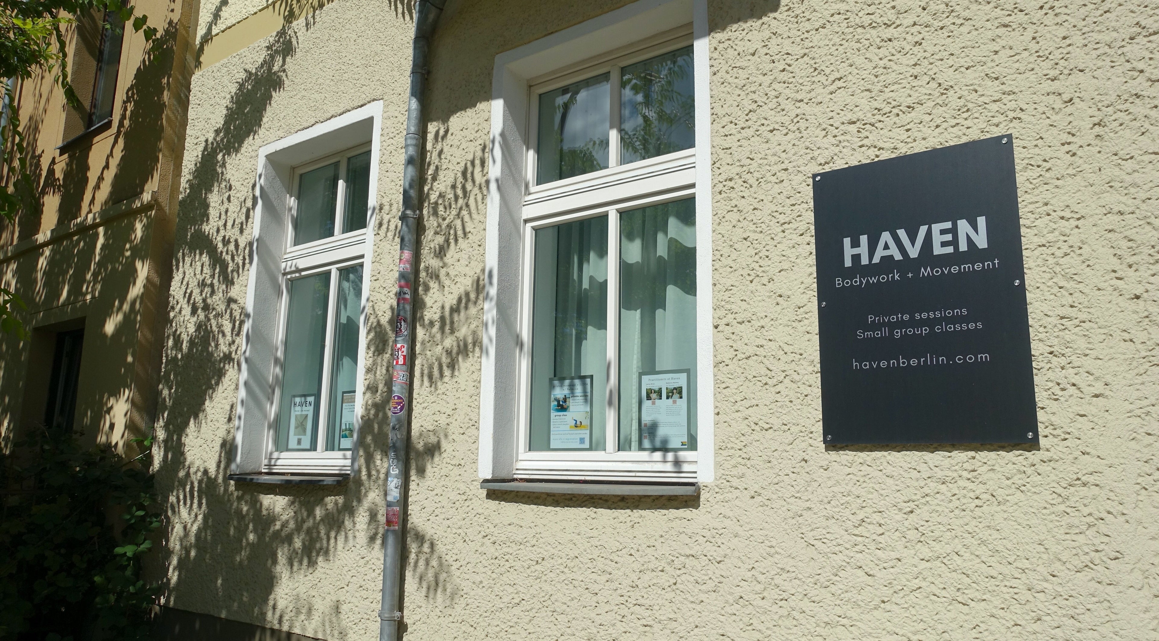 Exterior view of Hirai Healing East at HAVEN in Berlin, Berlin, DE showcasing the venue sign.