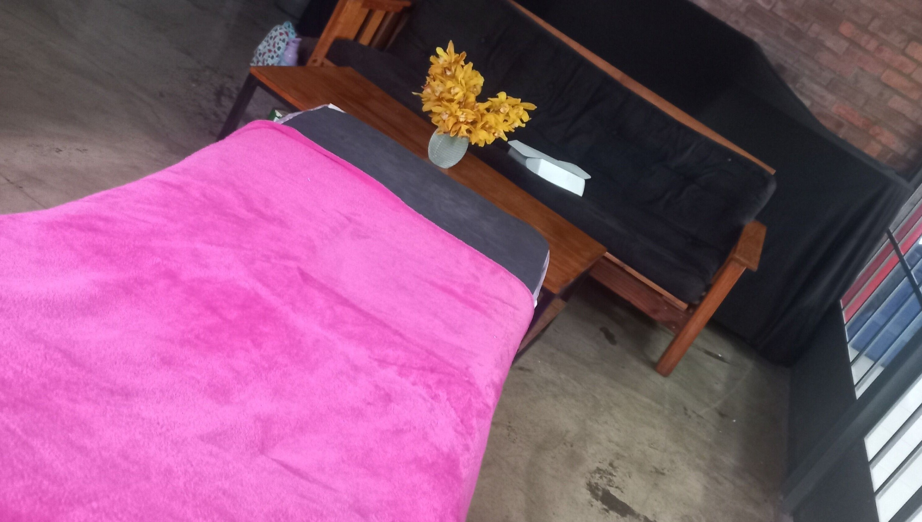 Relaxing treatment room at Momals Creation (browlashbyasma), Cape Town, Western Cape, ZA.