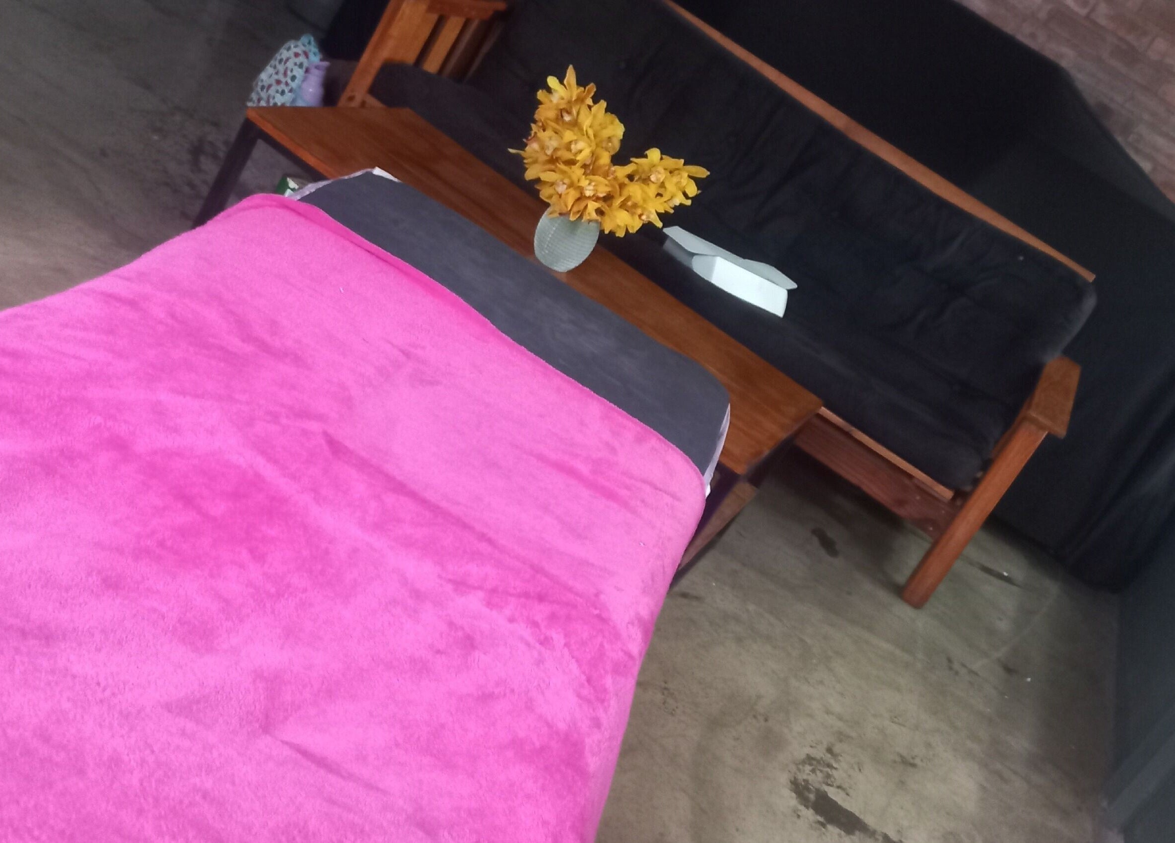 Relaxing treatment room at Momals Creation (browlashbyasma), Cape Town, Western Cape, ZA.