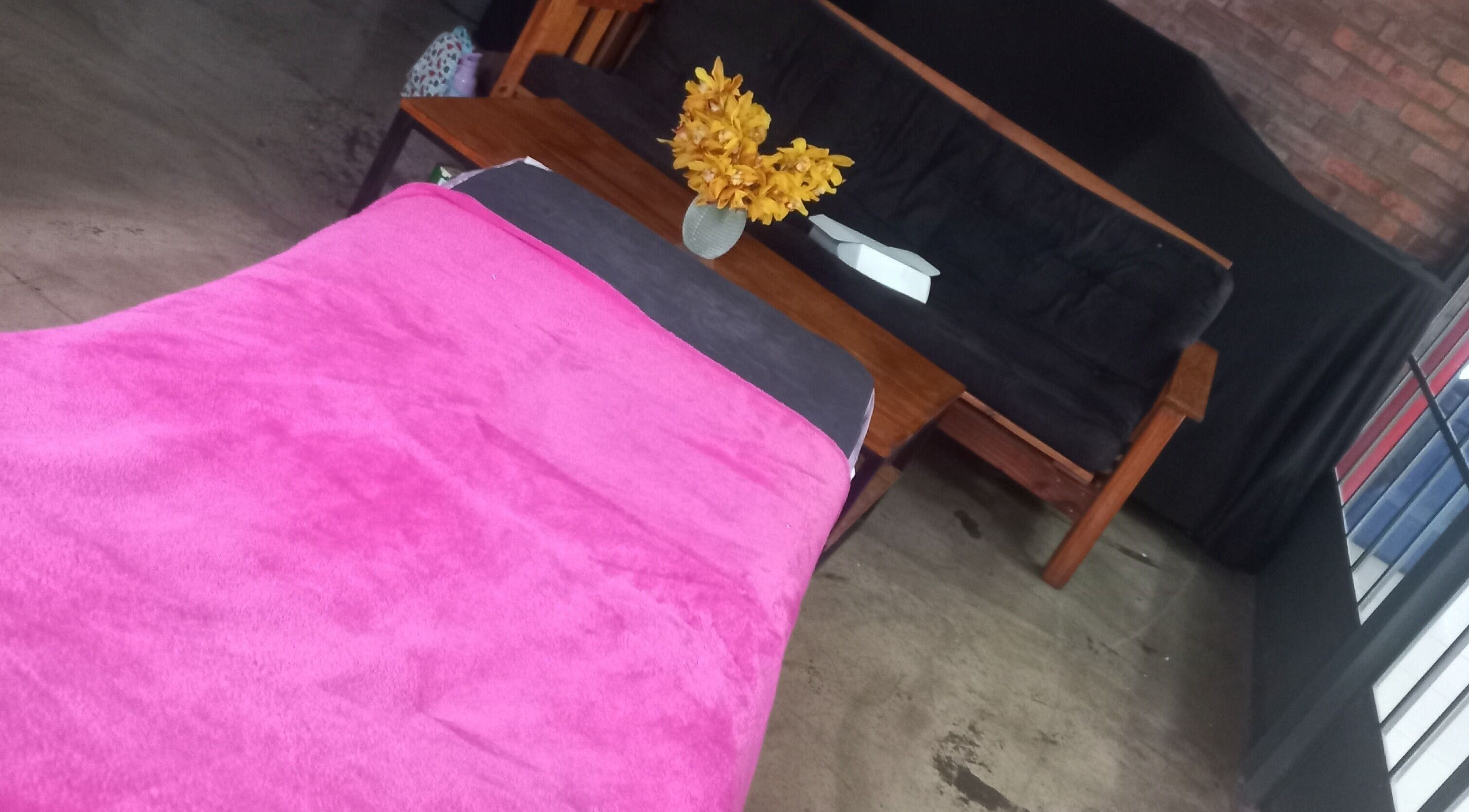 Relaxing treatment room at Momals Creation (browlashbyasma), Cape Town, Western Cape, ZA.