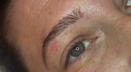 Close-up of well-groomed eyebrow at Uplift Beauty, Northampton, England, GB.