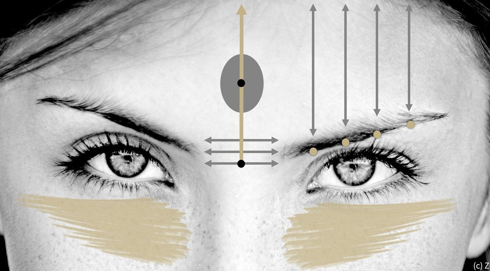 Close-up of facial mapping design at Hawthorn Healing, Johnstownbridge, County Kildare, IE.