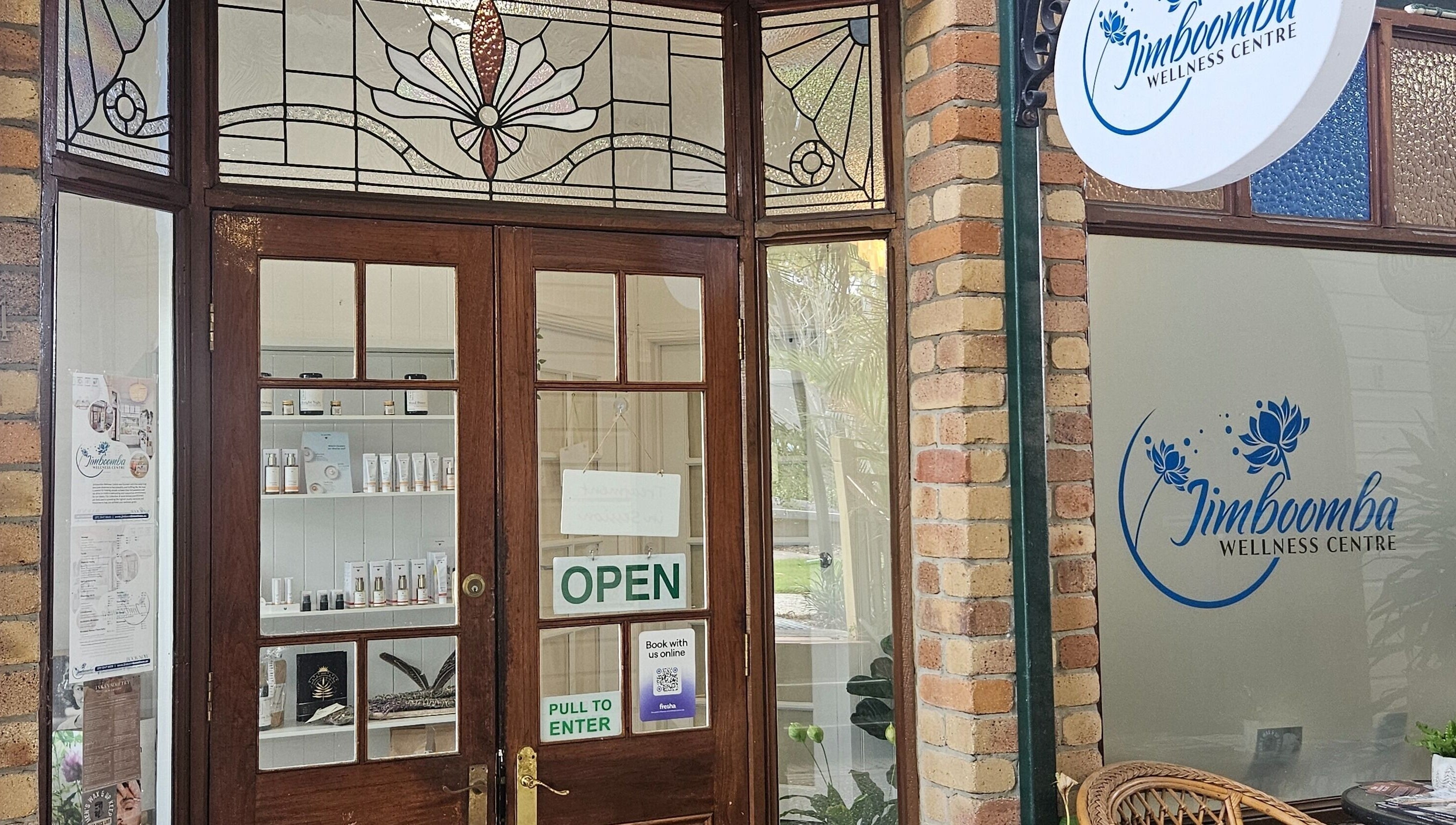 The inviting entrance of Jimboomba Esthetics | Skin | Brows | Lashes in Jimboomba, Queensland, AU.