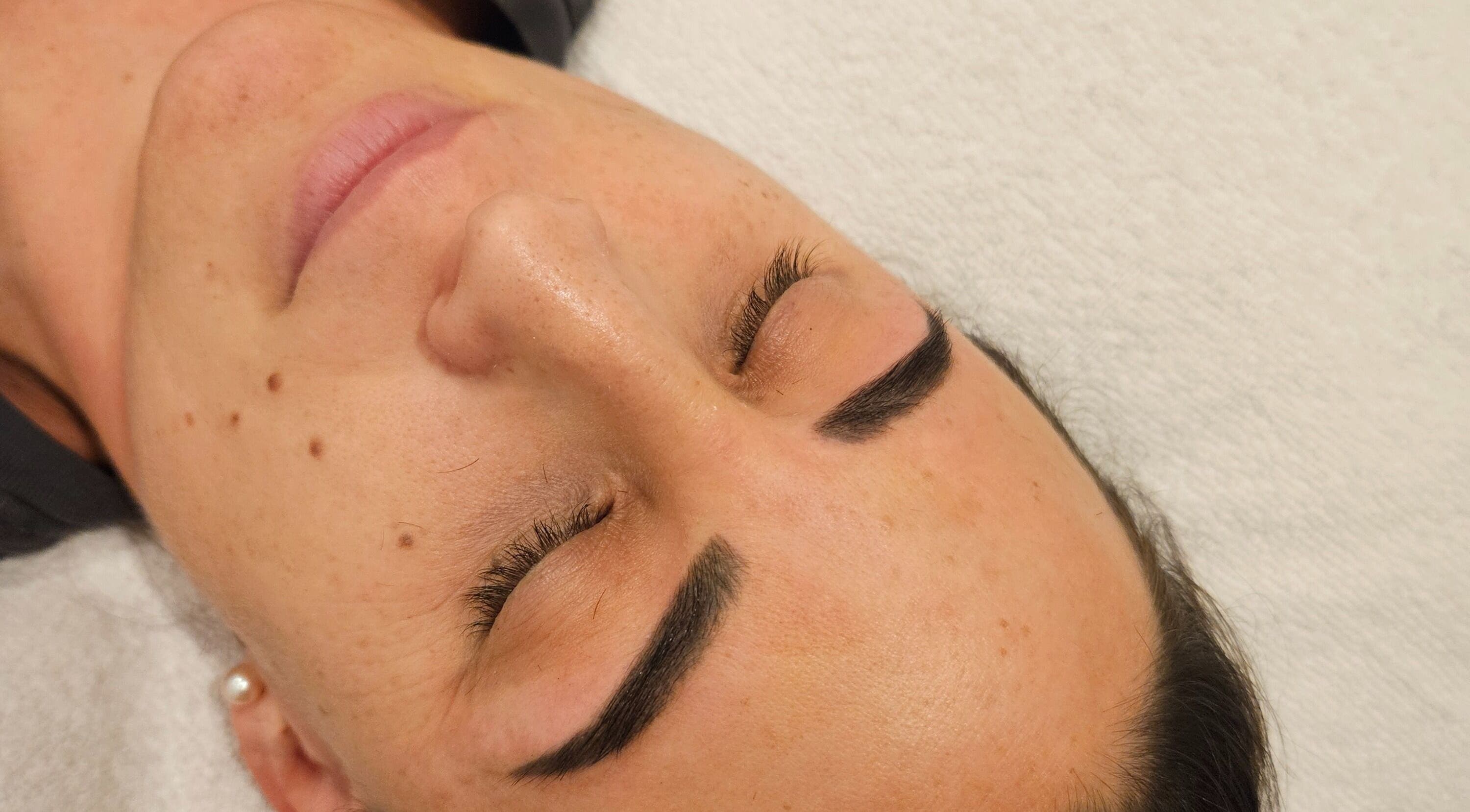 Client with expertly shaped brows at Jimboomba Esthetics | Skin | Brows | Lashes, Jimboomba, Queensland, AU.