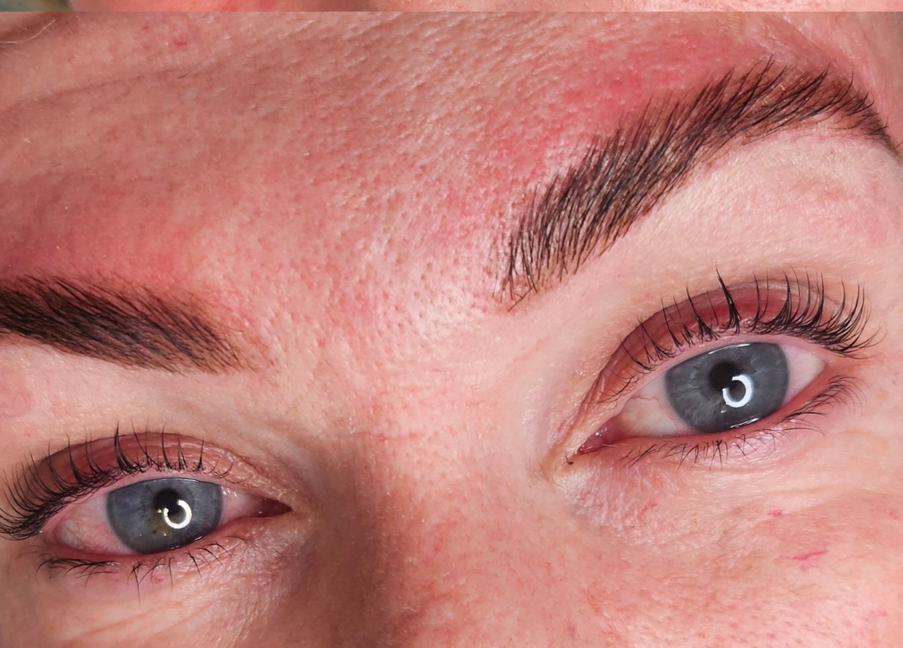 Close-up of styled brows and lashes from Jimboomba Esthetics | Skin | Brows | Lashes, Jimboomba, Queensland, AU.