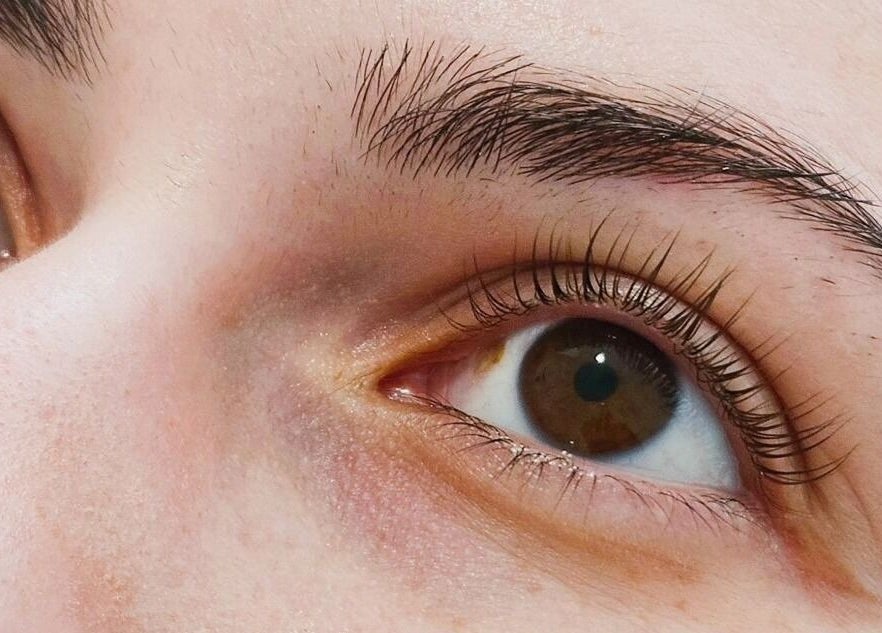 Close-up of refined brows and lashes at Jimboomba Esthetics | Skin | Brows | Lashes in Jimboomba, Queensland, AU.