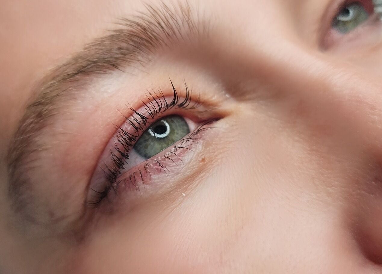 Close-up of styled lashes at Jimboomba Esthetics | Skin | Brows | Lashes in Jimboomba, Queensland, AU.