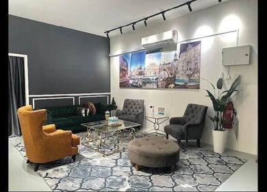 Chic waiting area at Dr Lauranne Bangi, DENGKIL, SELANGOR, MY, featuring plush seating and stylish decor.