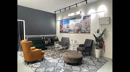 Chic waiting area at Dr Lauranne Bangi, DENGKIL, SELANGOR, MY, featuring plush seating and stylish decor.