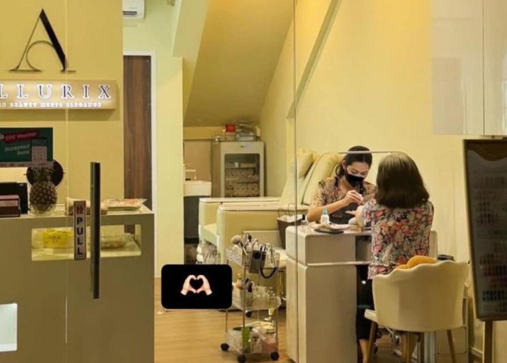 Relaxing nail care at Allurix Nail Salon, Singapore, SG. Experience premium wellness and beauty services.